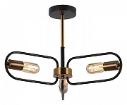 Люстра на штанге ILLUMICO IL8253-3COU-79 BK GD цвет арматуры Золото, Черный