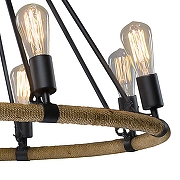 Люстра Loft it Rope F1lament LOFT1861/8 цвет коричневый состаренный, черный-2