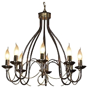 Люстра Lussole Todi LSA-4613-08 цвет золото, хром черненый