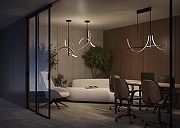 Люстра на штанге Maytoni Wabi MOD428PL-L27BK цвет черный-12