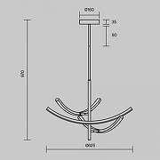 Люстра на штанге Maytoni Wabi MOD428PL-L27BK цвет черный-13