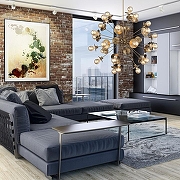 Люстра на штанге ST-Luce Gu1do SL1111.303.30 цвет латунь-13