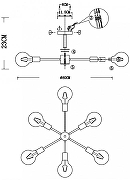 Люстра на штанге EVOLUCE Ano SL419.402.06 цвет черный-14