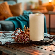 Набор из 3 свечей светодиодных Uniel UL-00007256 цвет Желтый-3