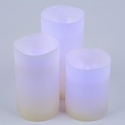 Набор из 3 свечей светодиодных Uniel UL-00007259 цвет Белый-2