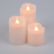 Набор из 3 свечей светодиодных Uniel UL-00008593 цвет Белый-7