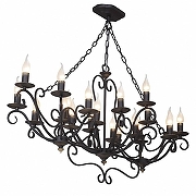 Люстра Vitaluce V1020 V1020/20 цвет черный с золотой патиной-1