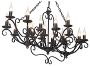 Люстра Vitaluce V1020 V1020/20 цвет черный с золотой патиной