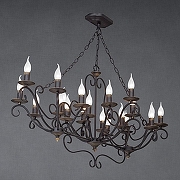 Люстра Vitaluce V1020 V1020/20 цвет черный с золотой патиной-2