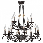 Люстра Vitaluce V1039 V1039/8+4 цвет черный