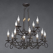 Люстра Vitaluce V1039 V1039/8+4 цвет черный-1