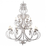 Люстра Vitaluce V1094 V1094/12+6 цвет белый с золотой патиной