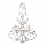 Люстра Vitaluce V1094 V1094/12+6+3 цвет белый с золотой патиной