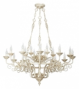 Люстра Vitaluce V1115 V1115/12+6 цвет бежевый с золотой патиной-1