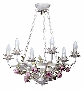 Люстра Vitaluce V1137 V1137/6 цвет белый, розовый