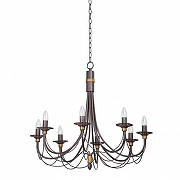 Люстра Vitaluce V1151 V1151/8 цвет черный с золотой патиной-1