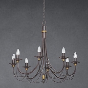 Люстра Vitaluce V1151 V1151/8 цвет черный с золотой патиной-2