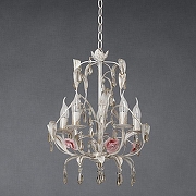 Люстра Vitaluce V1239 V1239/5 цвет белый с золотой патиной-1