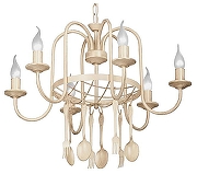 Люстра Vitaluce V1333 V1333/6 цвет бежевый