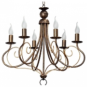 Люстра Vitaluce V1477 V1477/6 цвет черный с золотой патиной