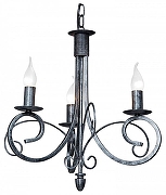 Люстра Vitaluce V1480 V1480/3 цвет черный с серебром