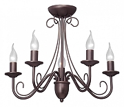 Люстра Vitaluce V1659 V1659/5PL цвет бронза темная