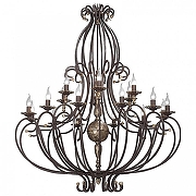 Люстра Vitaluce V1819 V1819-7/12+6 цвет коричневый