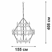 Люстра Vitaluce V1872 V1872-7/16+8+8 цвет бронза, черный-2