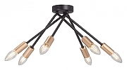 Люстра Vitaluce V3021 V3021-1/6PL цвет арматуры Черный