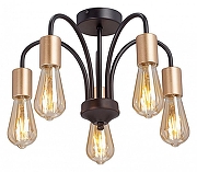 Люстра на штанге Vitaluce V3024 V3024-1/5PL цвет арматуры Черный