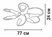 Люстра Vitaluce V3076 V3076-1/6PL цвет арматуры Черный-4