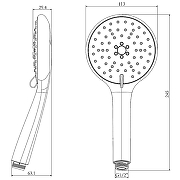 Ручной душ Lemark LM8116C Хром-2