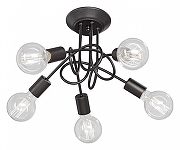 Люстра на штанге Vitaluce 3727 V3727-1/5PL цвет черный