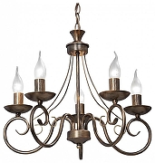 Люстра Vitaluce V3808 V3808-7/5 цвет коричневый с золотой патиной