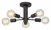 Люстра на штанге Vitaluce V3953 V3953-1/5PL цвет арматуры Черный