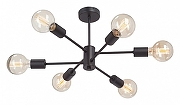 Люстра на штанге Vitaluce V3994 V3994-1/6PL цвет арматуры Черный
