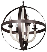 Люстра Vitaluce 4374 V4374-8/4 цвет бежевый, коричневый