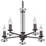 Люстра Vitaluce V4766 V4766-1/5 цвет неокрашенный, черный