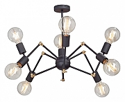 Люстра на штанге Vitaluce V4897 V4897-1/8PL цвет черный