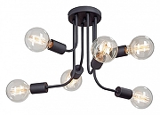 Люстра на штанге Vitaluce 4960 V4960-1/6PL цвет черный
