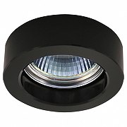 Встраиваемый светильник Lightstar Le1 m1n1 006137 цвет плафона/подвески Черный, цвет арматуры Хром