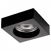 Встраиваемый светильник Lightstar Lui mini 006147 цвет плафона/подвески Черный, цвет арматуры Хром