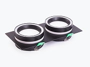Встраиваемый светильник LEDS POWER SPOT 009186 цвет плафона/подвески Черный, цвет арматуры Черный-1