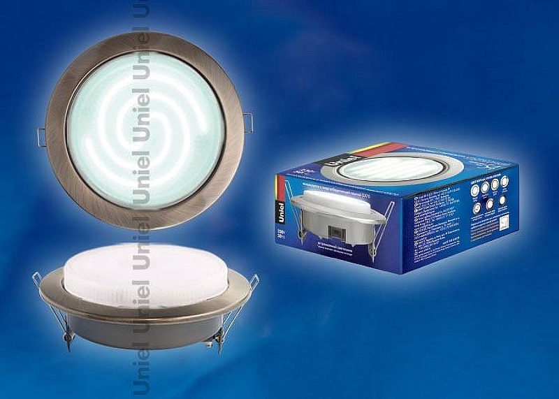 Встраиваемый светильник Uniel GX70H5AB 02111 