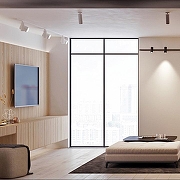 Накладной светильник Arlight POLO 024221(1) цвет плафона/подвески Черный, цвет арматуры Черный-7