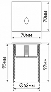 Встраиваемый светильник Arlight LT-GAP-S70x70-3W Warm3000 (WH, 30 deg) 025738 цвет Белый-8