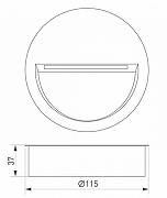 Встраиваемый светильник Arlight Tra1l 029962 цвет арматуры Серый-3