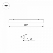 Накладной светильник Arlight LARGO 030991 цвет плафона/подвески Белый, цвет арматуры Белый-4