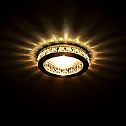 Встраиваемый светильник Lightstar Mon1lo 031702 цвет плафона/подвески Прозрачный, цвет арматуры Золото-2