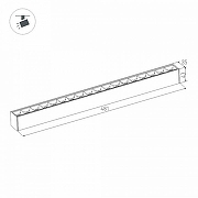 Встраиваемый светильник Arlight MAG-45 032648 цвет арматуры Черный-3